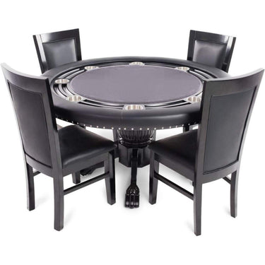 Poker & Dining Table Set Nighthawk with matching chairs by BBO - Black